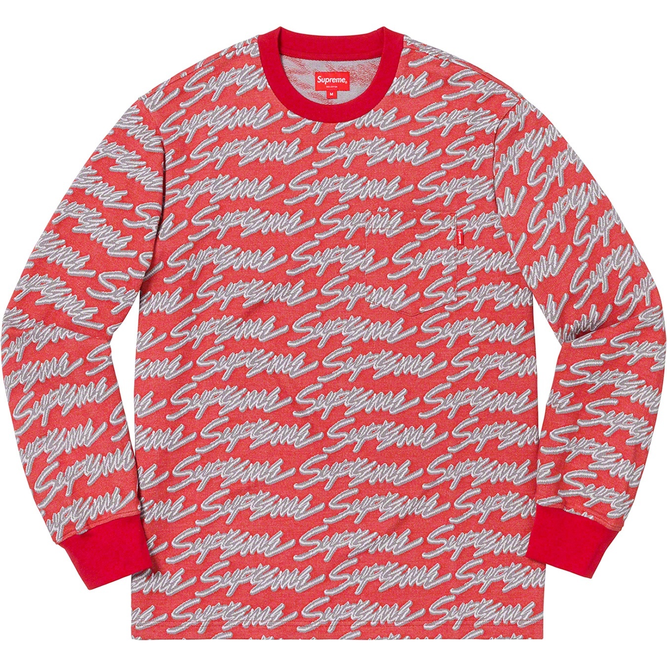 Signature Script Logo L/S Pocket Tee view 6